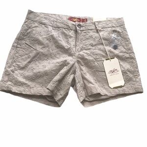 Nwt One5One Tan Eyelet Shorts Cotton Summer 4